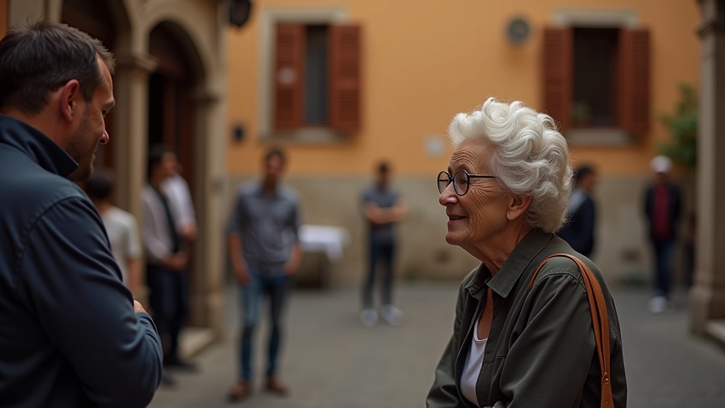 Quartiere di Trastevere con strade storiche e abitanti locali